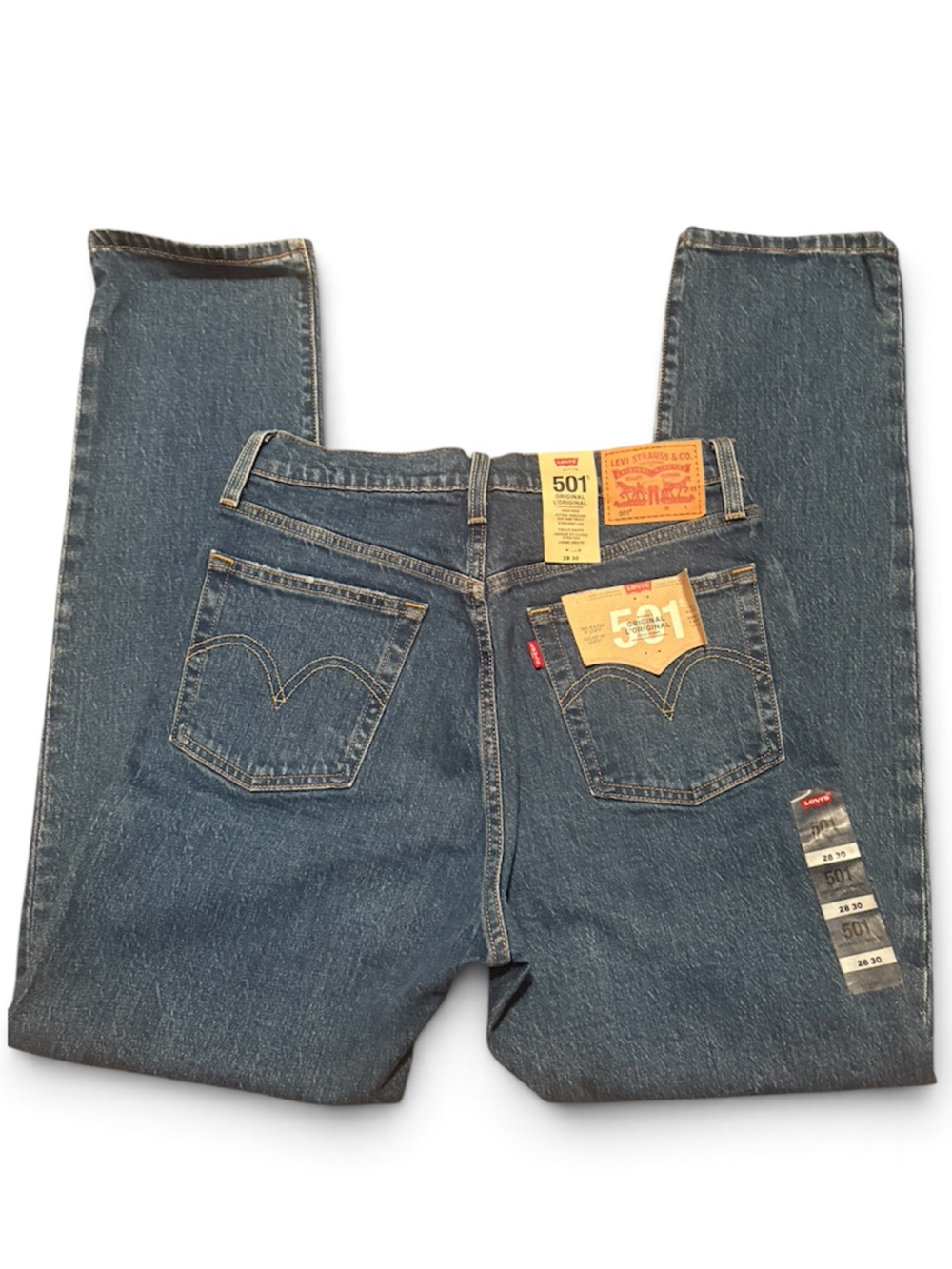 Levi's Straight Leg Men's Jeans in Dark Blue Denim